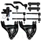 Set of 11 Control Arms and Tie Rod Ends for Chevy C1500 C2500 C3500 Tahoe Yukon (1995–2000)