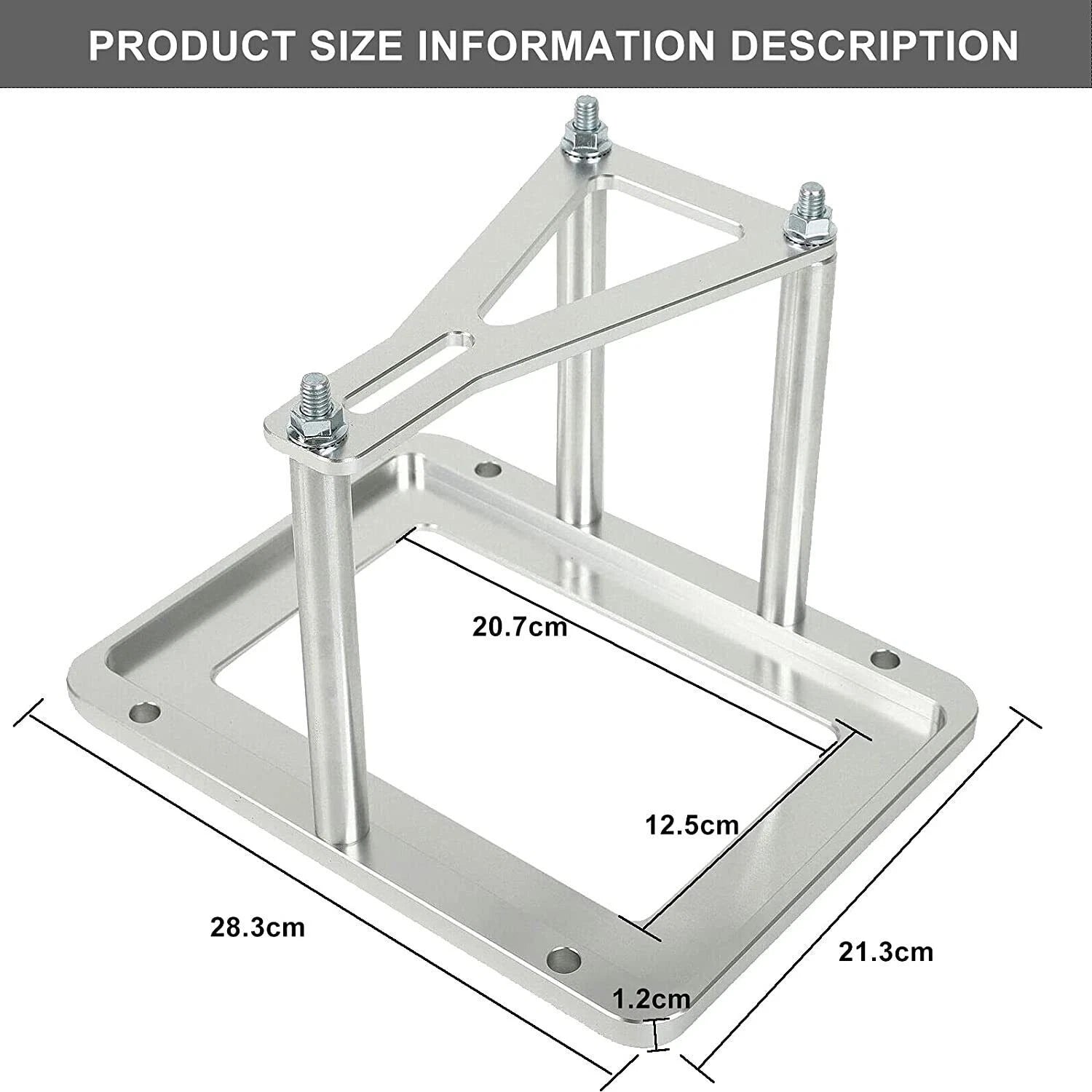Billet Battery Tray Hold Down for Universal Trunk Relocation Box 551181 Aluminum