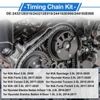 G4NA Timing Chain Kit No. 243212E010 for KIA Soul Forte Cerato (2010–2013)