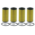 Set of 4 Wix Engine Oil Filters for (Cartridge Metal Free)