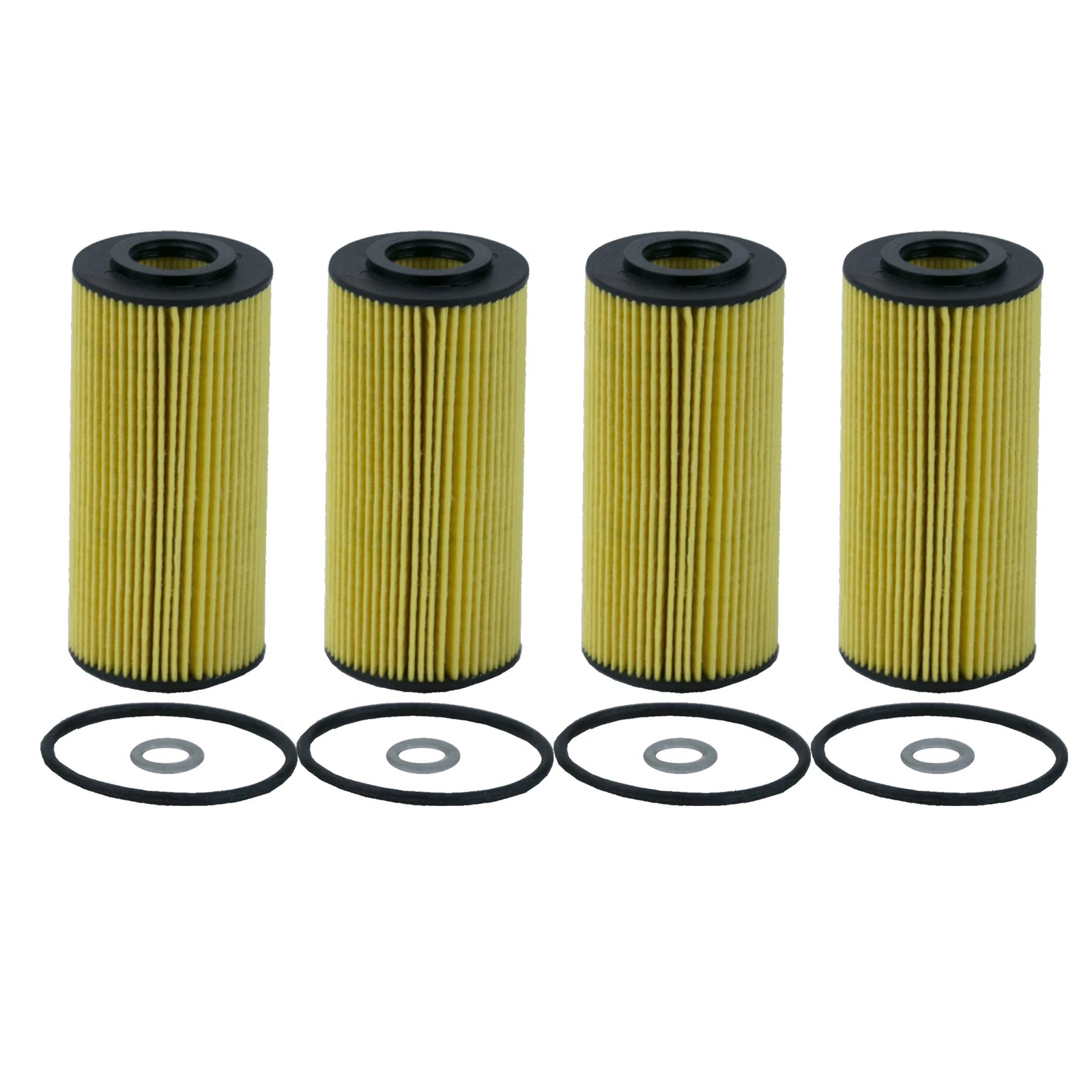 Set of 4 Wix Engine Oil Filters for (Cartridge Metal Free)