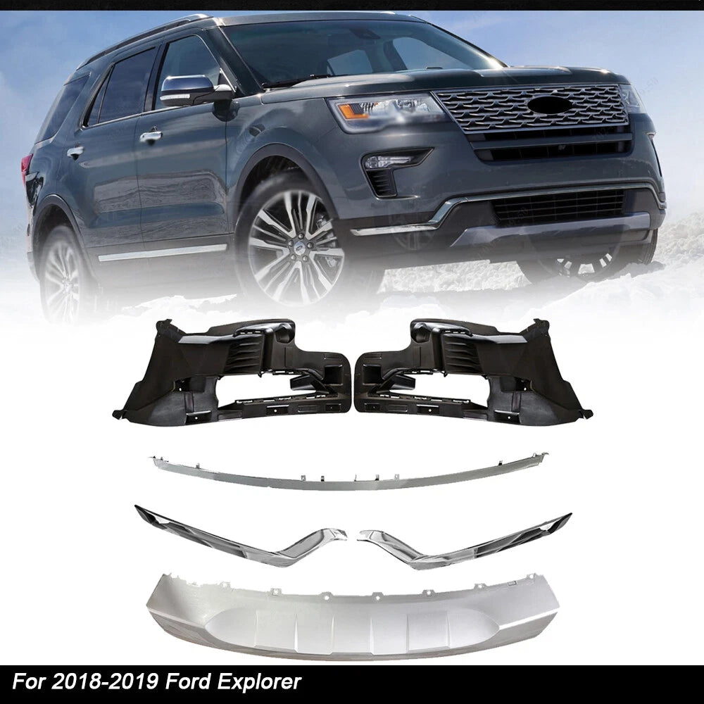 Front Bumper Skid Plate Set for Ford Explorer (2018â2019)