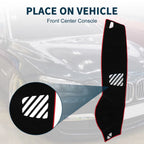 Dashboard Cover Mat for BMW 5 Series F10 F11 (2010–2017) Black Red