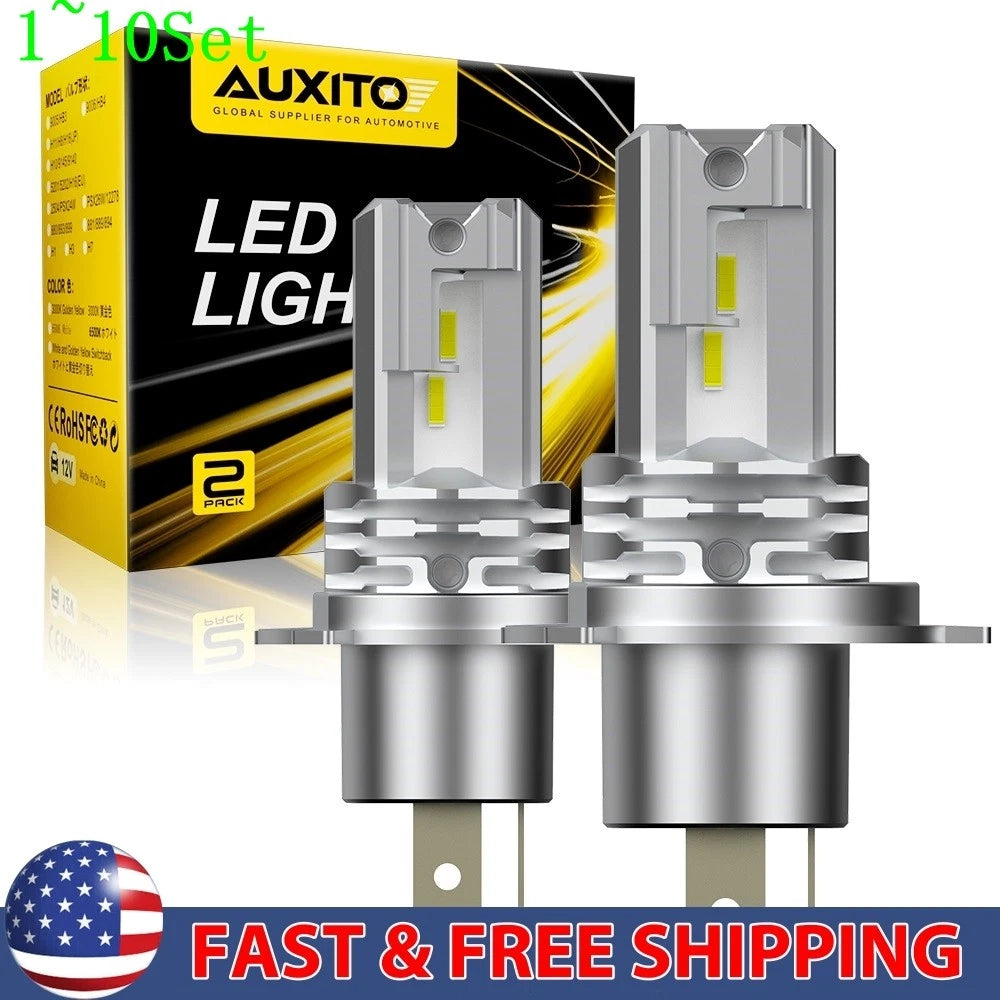 Set of 2 H4 9003 LED Headlight Bulbs for Make Model