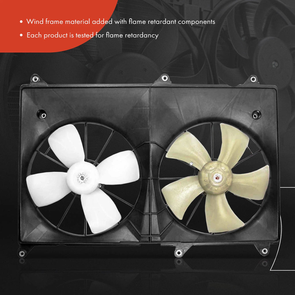 Dual Cooling Fan Assembly with Shroud for Toyota Highlander (2001–2003)
