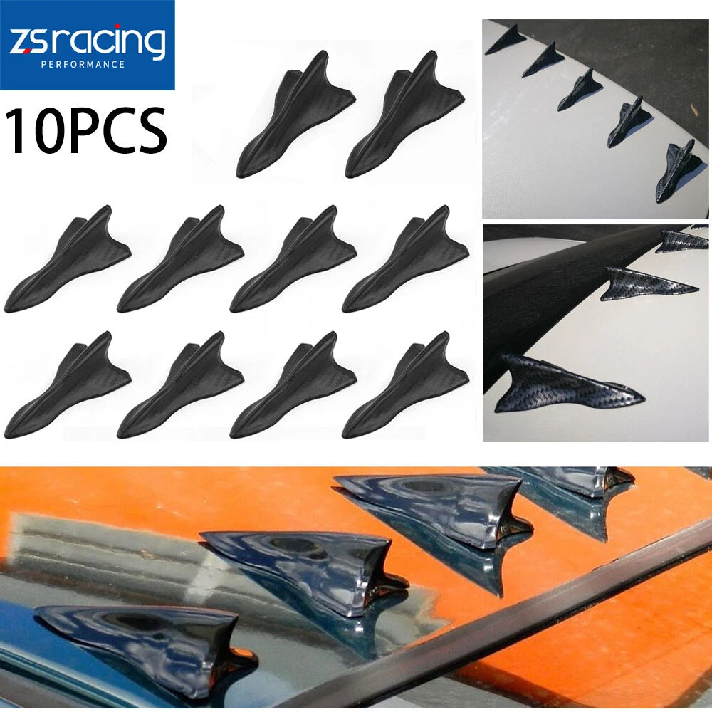 Set of 10 Vortex Generator Diffusers for Wing Spoiler