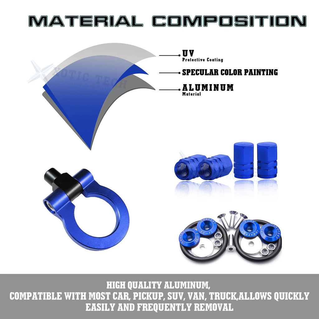 Tow Hook, Air Valve Stem, Quick-Release Fasteners for Lexus RX (2012-2024)