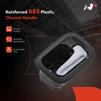2X Rear Chrome Black Interior Door Handle for Honda CR-V (2002–2006)