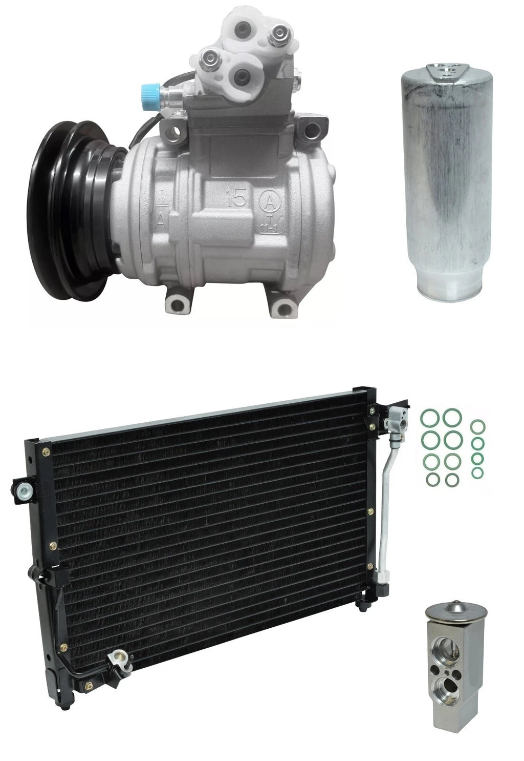 AC Compressor Kit with Condenser for Mitsubishi Montero 3.5L (1995–1999)