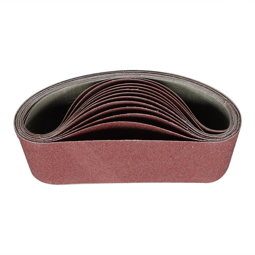 Set of 12 Sanding Belts for Grit Belt Sander 4x24" (80, 120, 150, 240, 400)