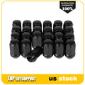 Set of 24 Bulge Acorn Lug Nuts 14x1.5 Black for Chevy Camaro Impala Tahoe