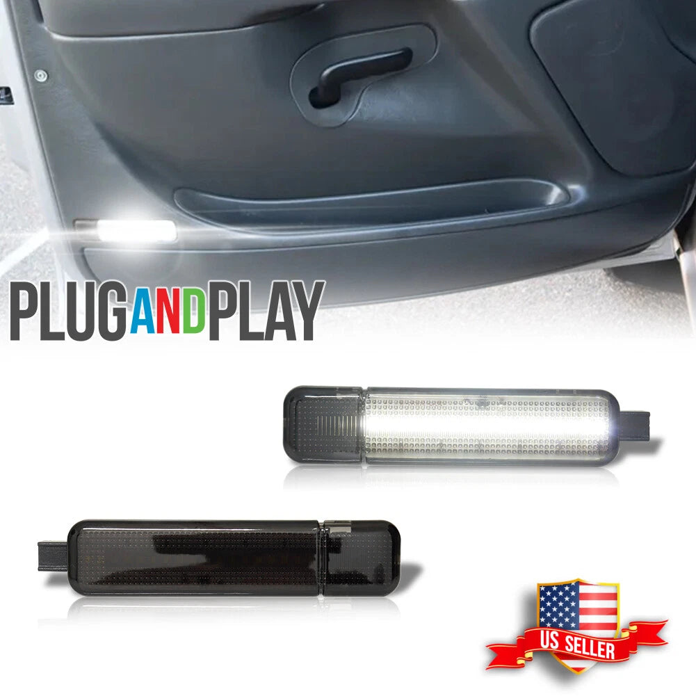Smoked LED Door Courtesy Lights for Chevy Silverado 1500 (2014–2023)