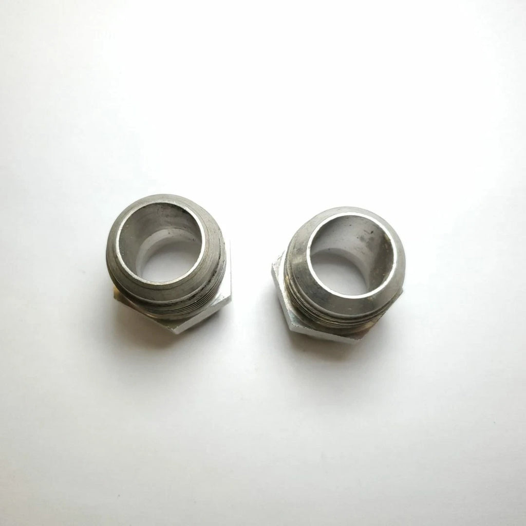 2X 1" Male JIC X Male NPT 316 Stainless Steel Hydraulic Fitting