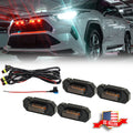 Front Grille Smoked Red LED Lights Kit for Toyota RAV4 (2019–2022)