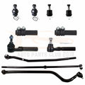Set of 4 Front Ball Joints Tie Rods for Dodge Ram 2500 3500 
