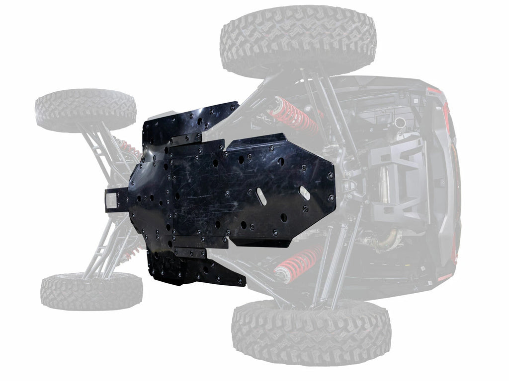 SuperATV Heavy Duty 1/2" ARMW Full Skid Plate for Polaris RZR XP Turbo S (2019–2023)