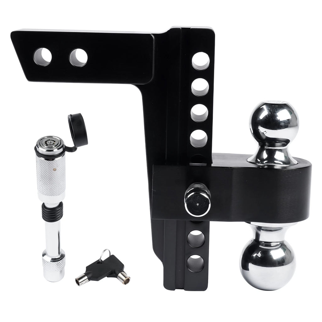 12,500 LBS Trailer Hitch for 2-inch Receiver (Solid Tube, 2" & 2-5/16" Balls)