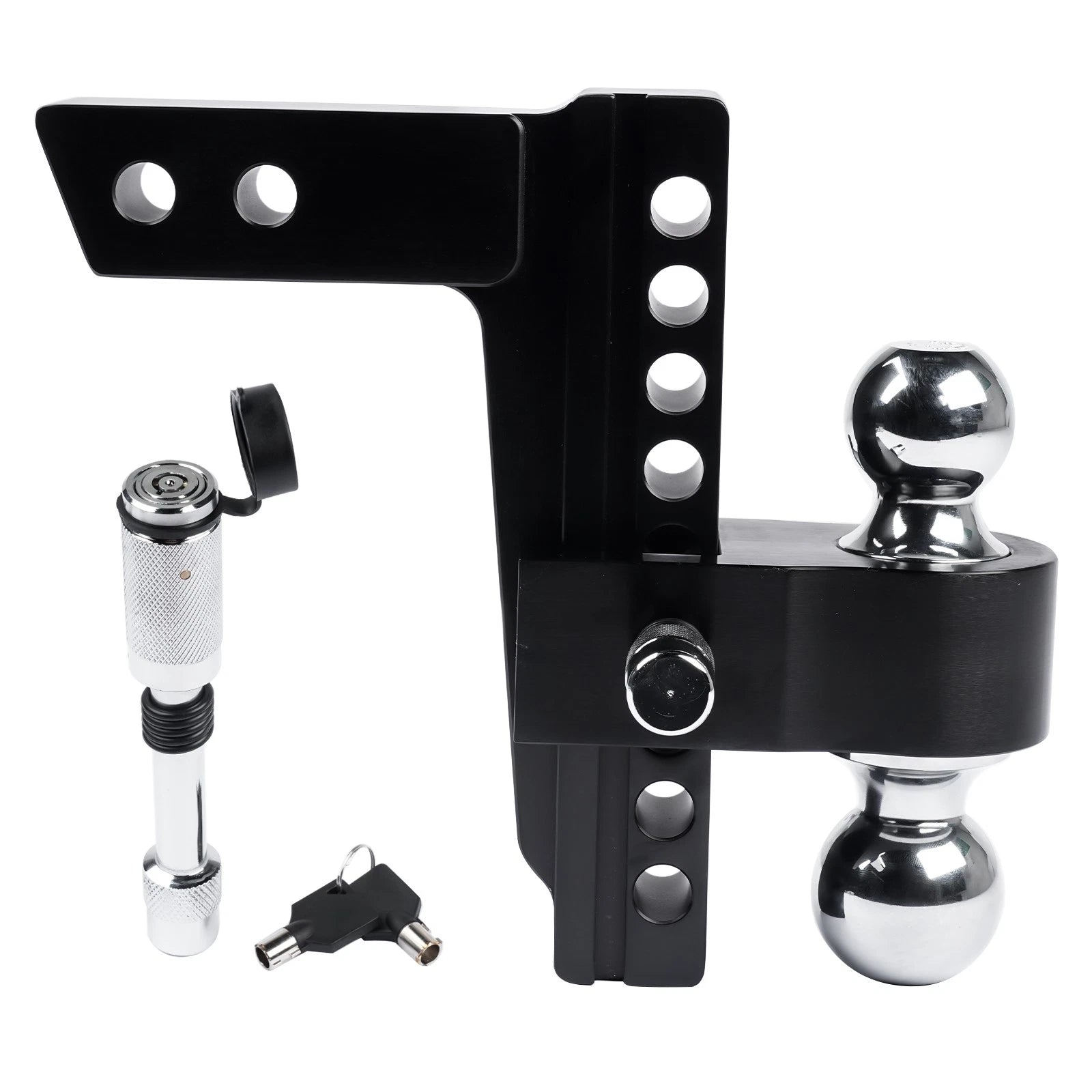 12,500 LBS Trailer Hitch for 2-inch Receiver (Solid Tube, 2" & 2-5/16" Balls)