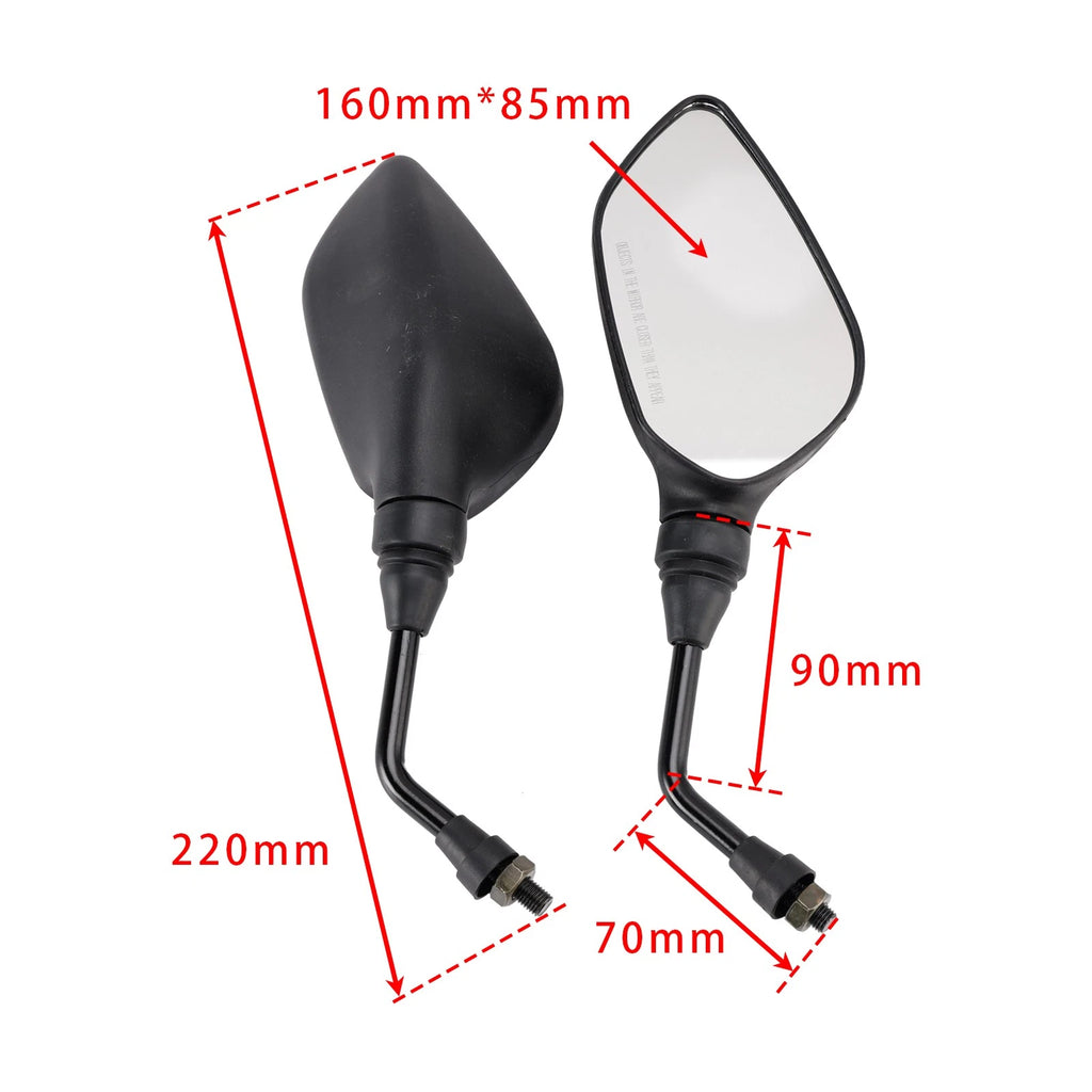 Mirror Set of 2 for Bajaj Rouser 135 / Rouser NS125 Fi (JD231600 JD231601)