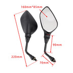 Mirror Set of 2 for Bajaj Rouser 135 / Rouser NS125 Fi (JD231600 JD231601)