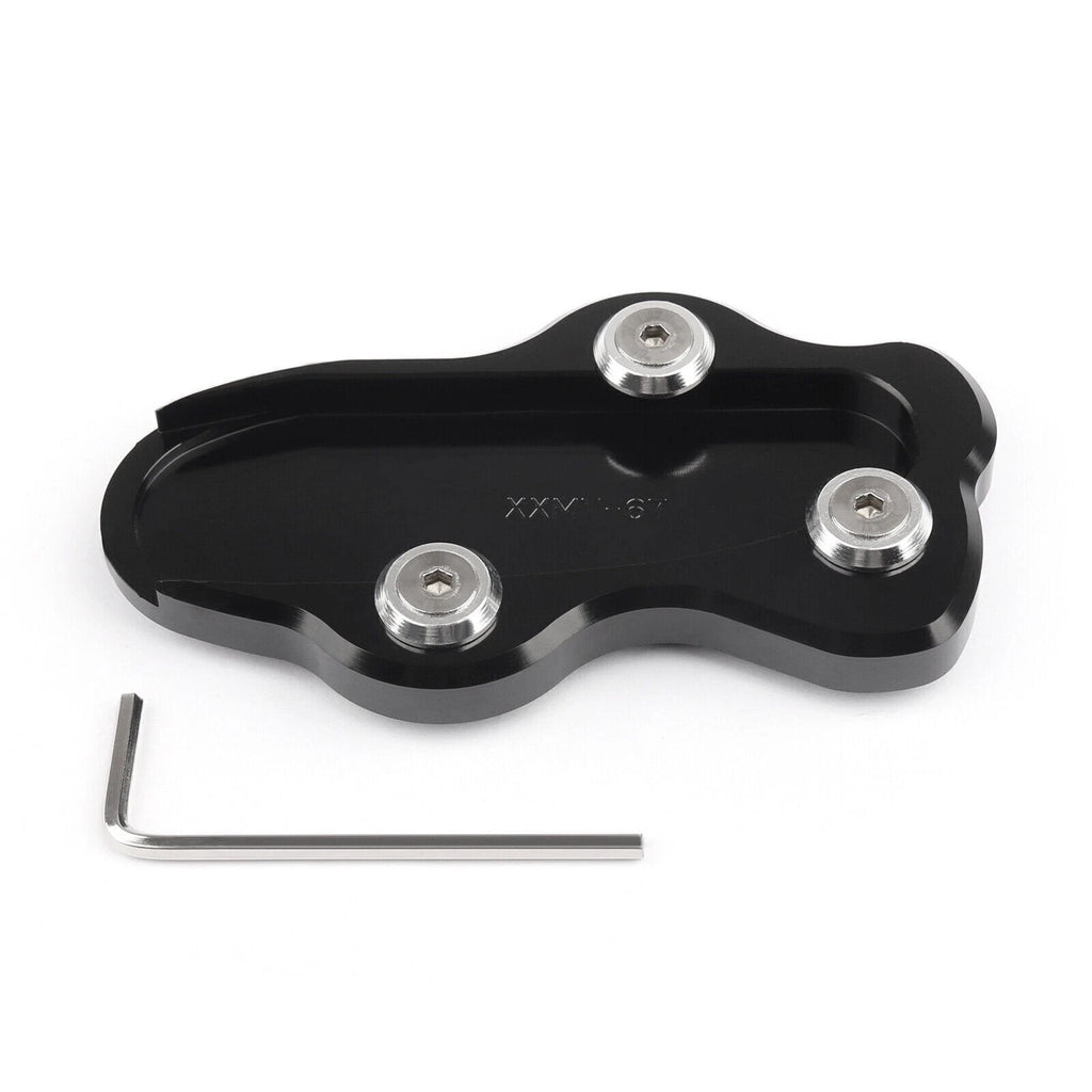 Side Kickstand Support Plate Foot Pad for Kawasaki VN900 (2006–2023) Black