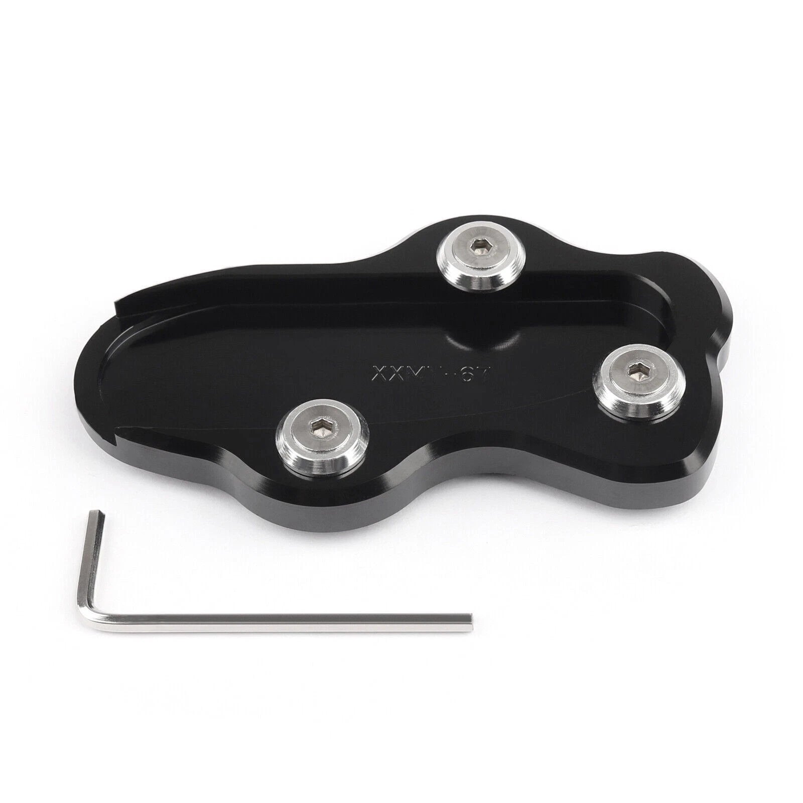 Side Kickstand Support Plate Foot Pad for Kawasaki VN900 (2006–2023) Black