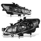 Projector Headlights Lamps for Nissan Murano (2009–2014) Black Housing Amber