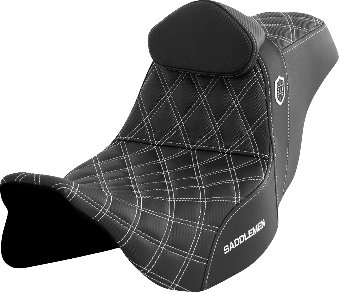 SADDLEMEN Pro Series SDC Performance Seat for FLH/FLT (w/ Backrest)