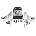 Skull Sissy Bar with Luggage Rack for Harley FXST FLST (1984–up)