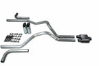 2.5" Dual Exhaust Kit for Ford F150 (2021–2025) - 1 Chamber Slash Tips