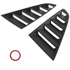 ABS Side Window Louvers for Ford Mustang 2-DR (2015–2020) Gloss Black