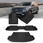 Set of 2 3D Floor Mats + Cargo Liner for Hyundai Santa Fe (2021–2023)