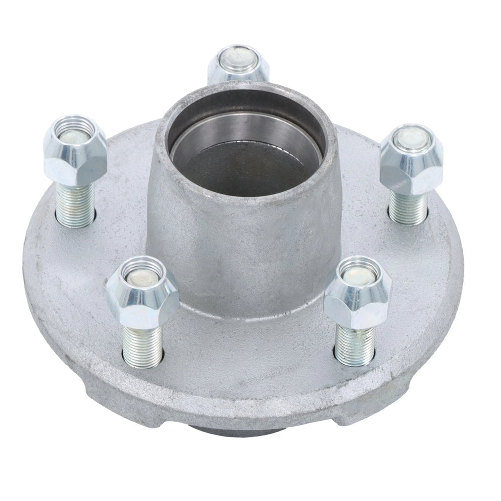 Set of 2 Trailer Hubs for 5 Bolt Axles (Hot Dipped Galvanized)