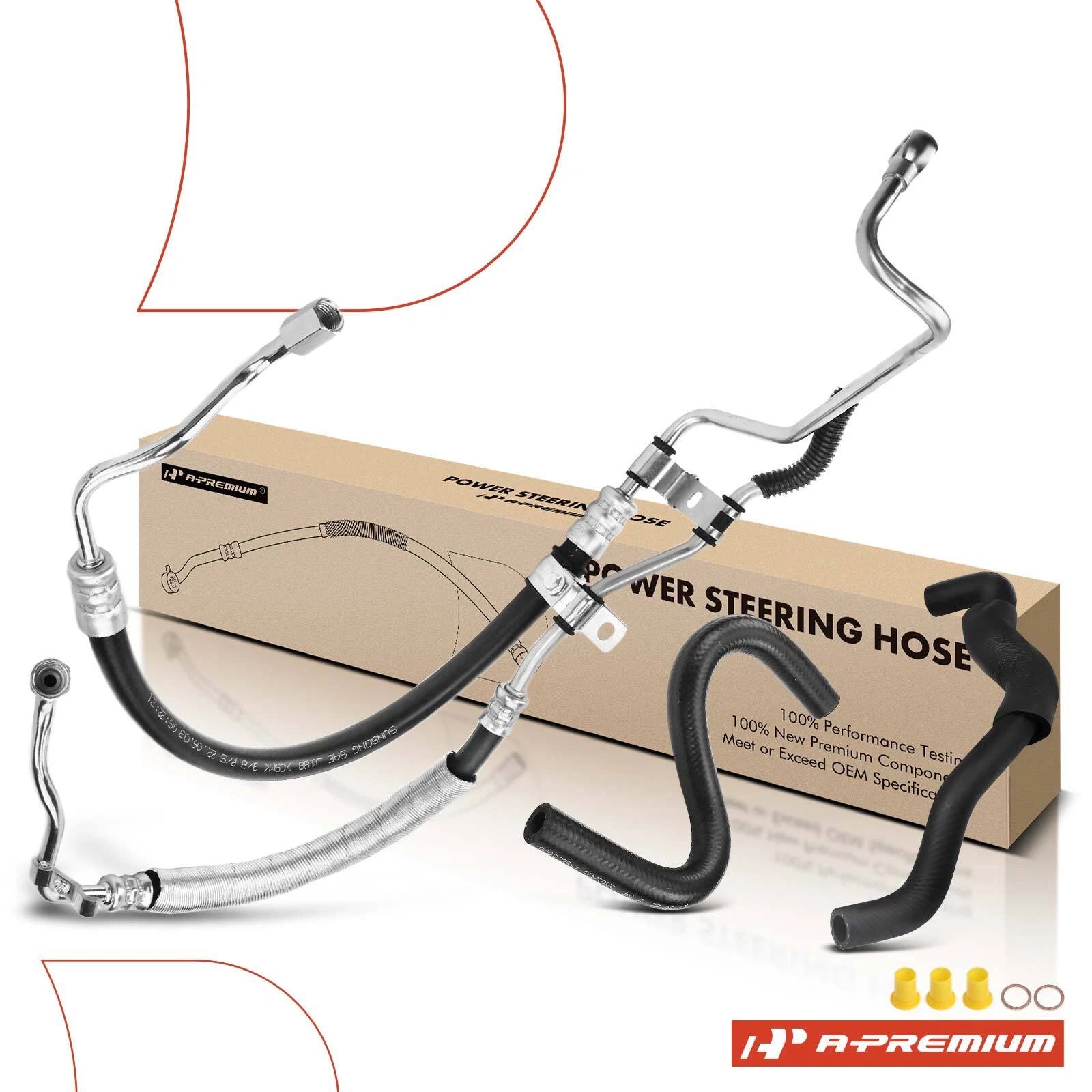 3X Power Steering Pressure Return Hose for Subaru 2.5L 