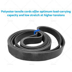 Serpentine Drive Belt 6PK2380 for Ford AU Falcon 6cyl 4L (1998–2002)
