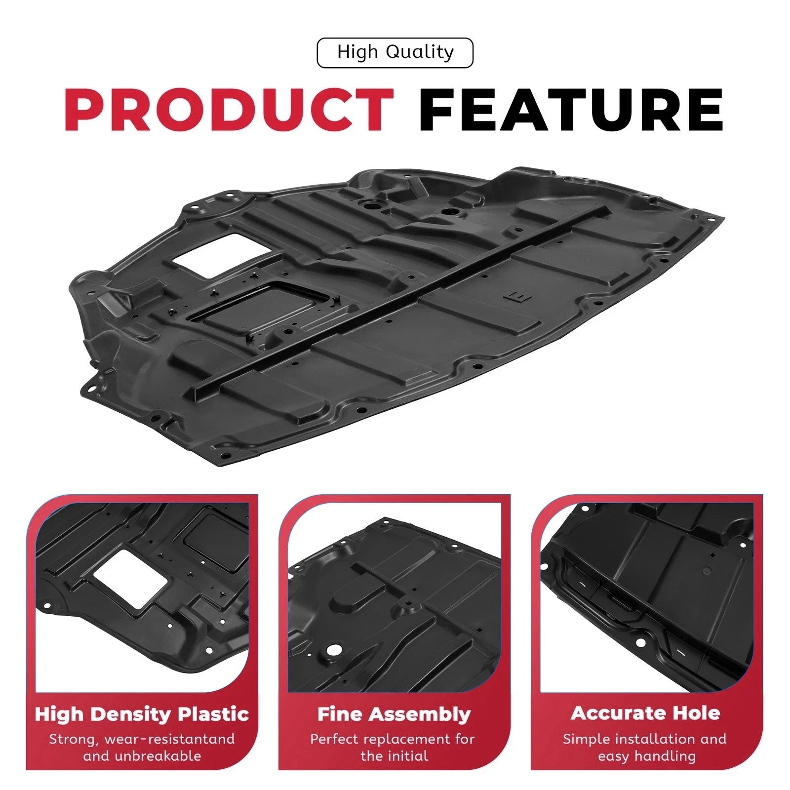 Front Engine Splash Shield for Infiniti Q50 Q60 (2014–2024)