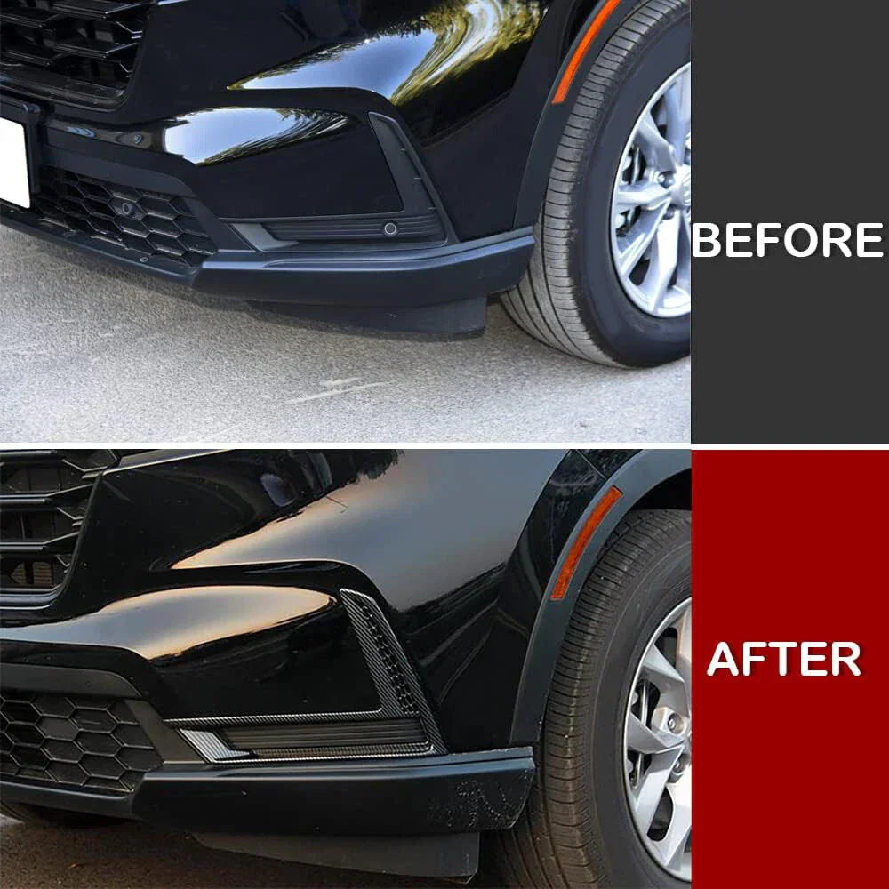 Carbon Fiber Front Bumper Fog Light Covers for Honda CR-V (2023-2024)