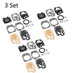 Set of 3 Carburetor Repair Kits for Walbro K20-WYJ Honda GX25 GX35