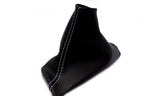 Emergency Brake Boot for Volvo S60 (2005–2008) - Leather Synthetic, White Stitch