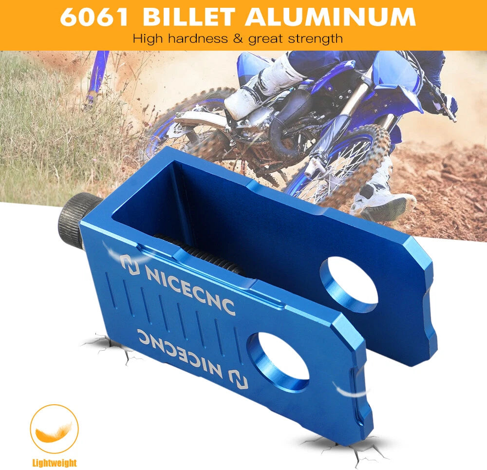 Billet Rear Axle Blocks Chain Adjusters for Yamaha YZ80 YZ85 (1993–2018)