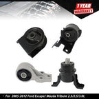 Set of 4 Engine Mounts for Ford Escape/Mazda Tribute (2005–2012)