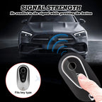 Leather-Texture Black TPU Smart Key Fob Full Protect for Mercedes S-Class (2020-2025)