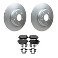 Hella Rear Rotor & Bosch QuietCast Disc Brake Pad Kit for Audi A6 Quattro (2005–2011)