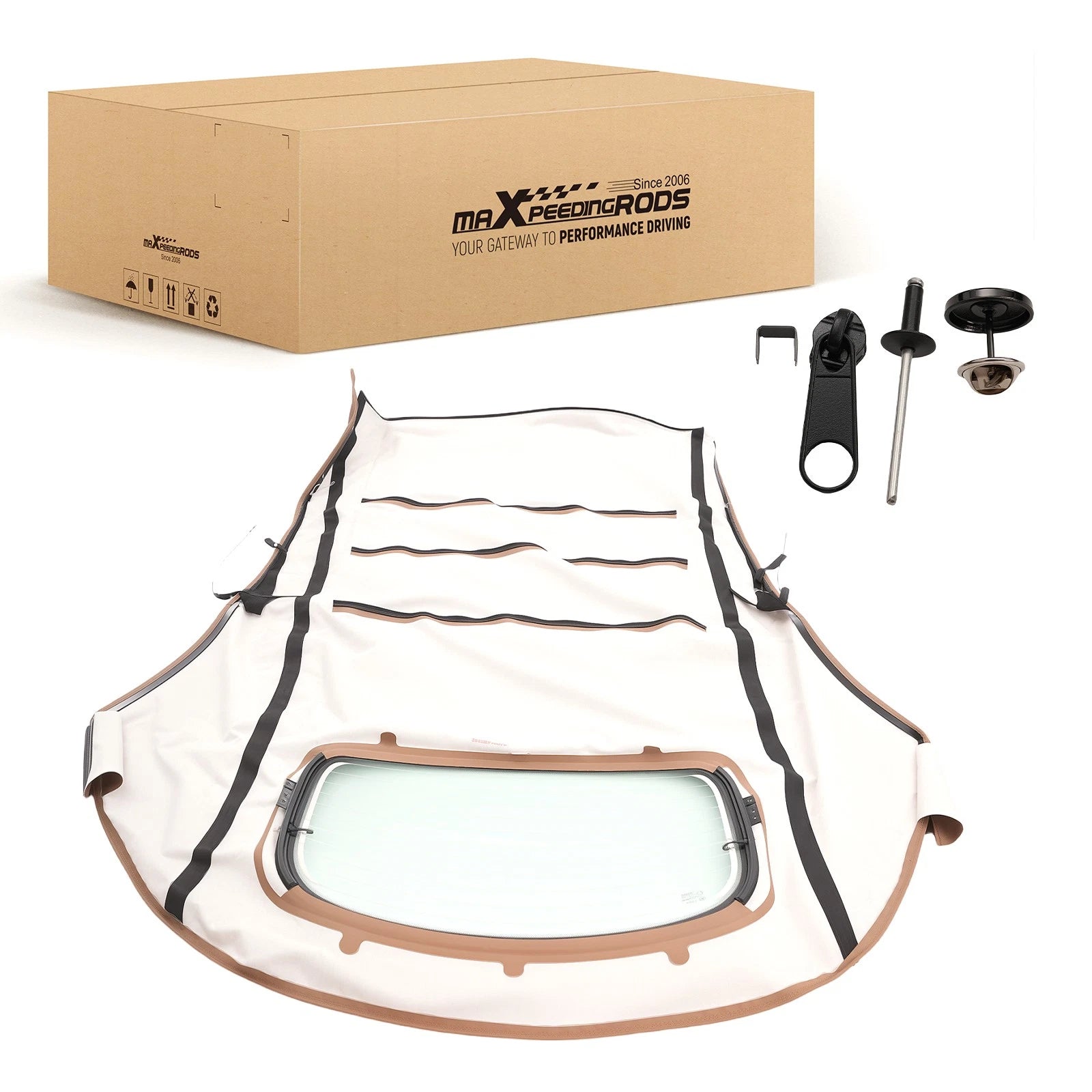 Black Glass Top PVC for Volkswagen Beetle (2003–2010) VWNB TAN-STF