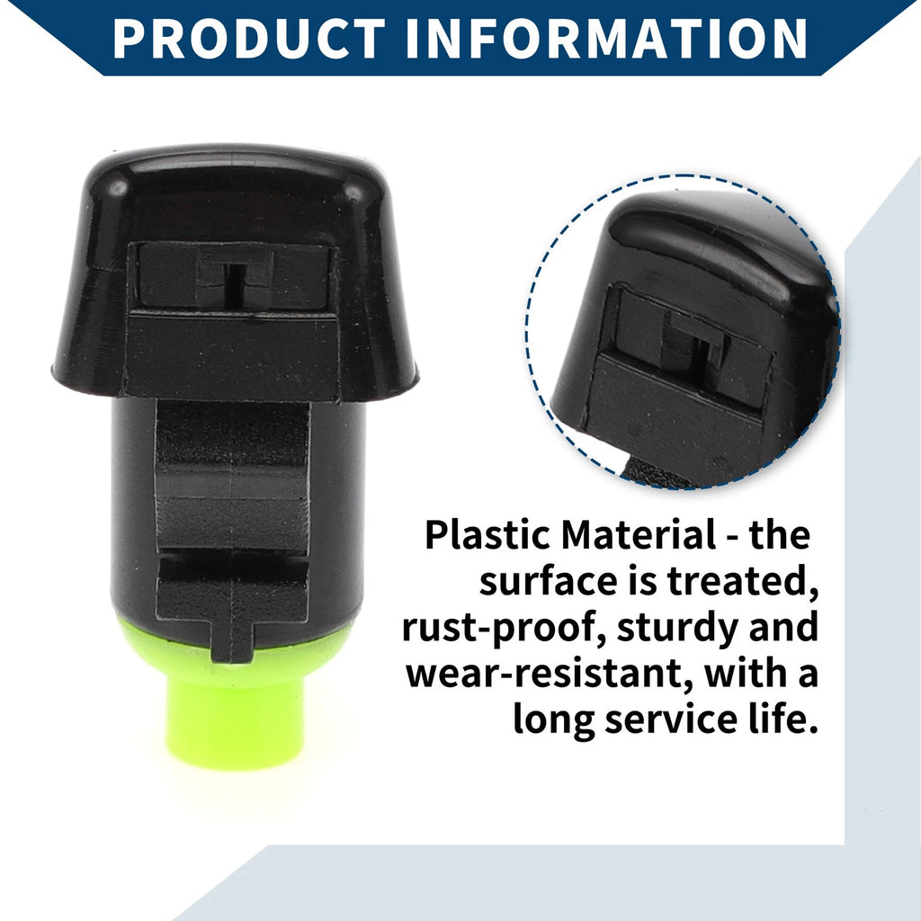2X Front Windshield Washer Nozzles No.68260443AA/55372143AB for Jeep Commander (2006–2010)