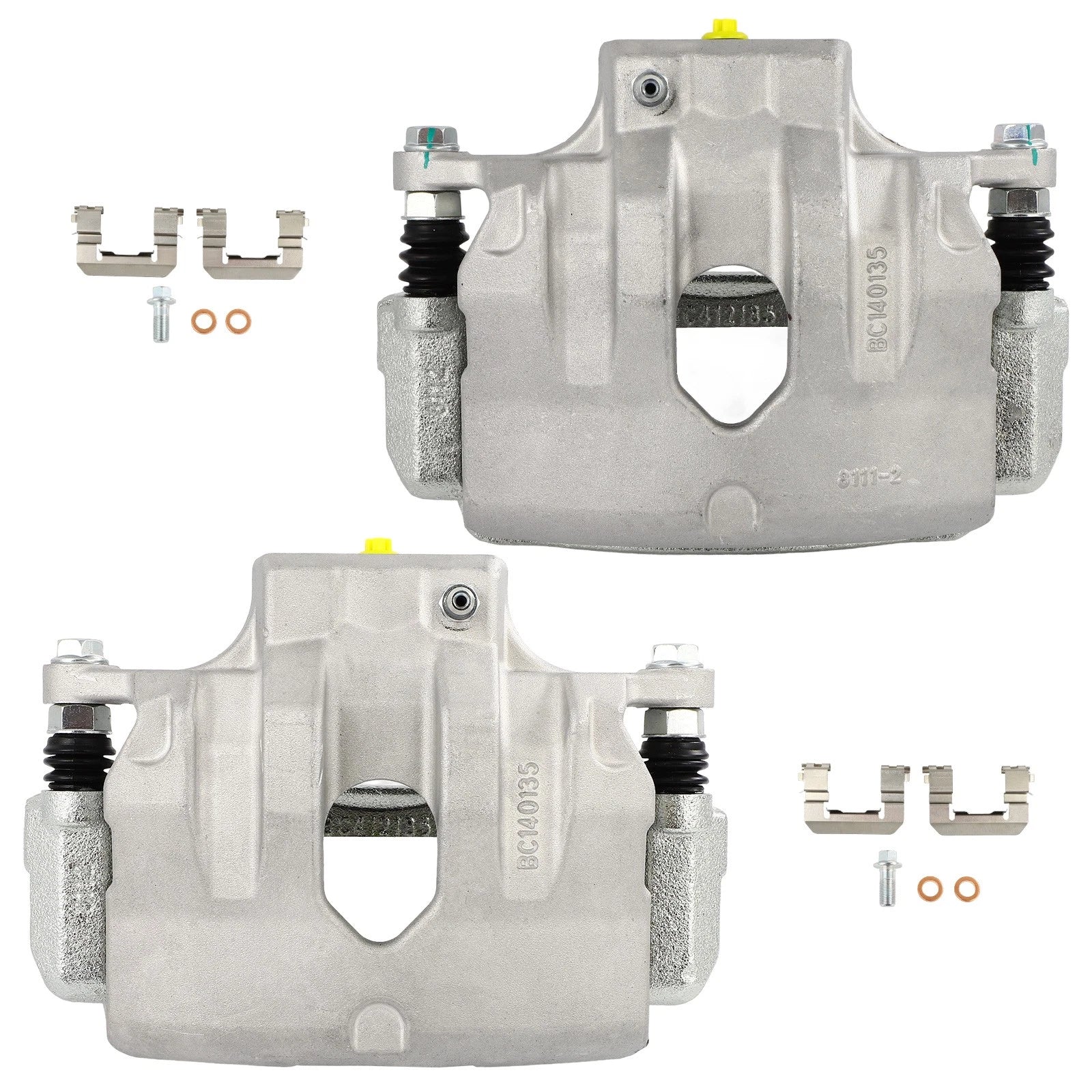 Set of 2 Front Brake Calipers with Bracket for Kia Optima (2011–2015)