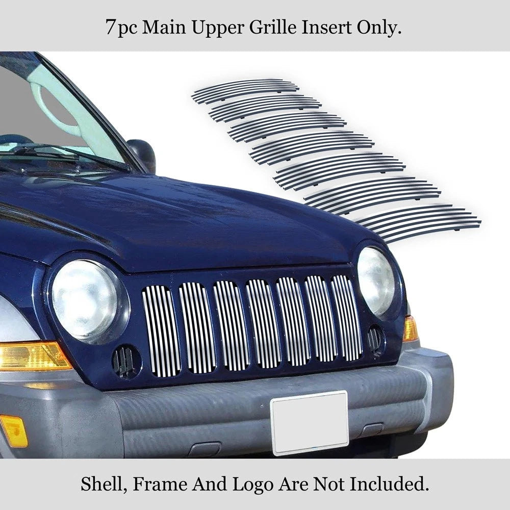 Stainless Steel Vertical Chrome Billet Grille for Jeep Liberty (2005-2007)