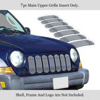Stainless Steel Vertical Chrome Billet Grille for Jeep Liberty (2005-2007)