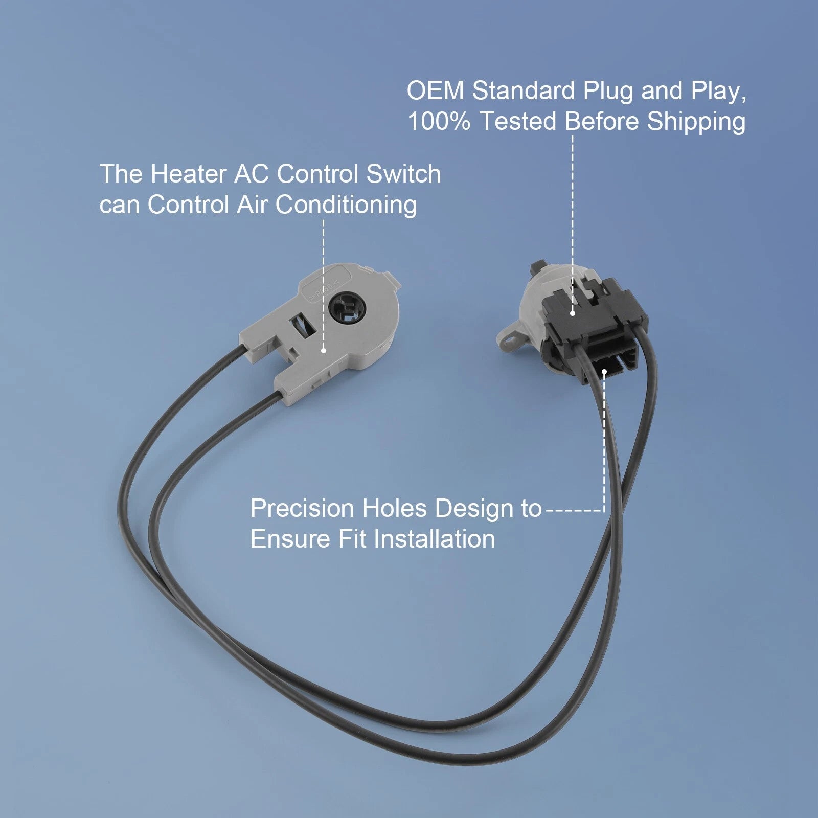A/C Heater Mode Selector Switch with Cables for Ford Focus