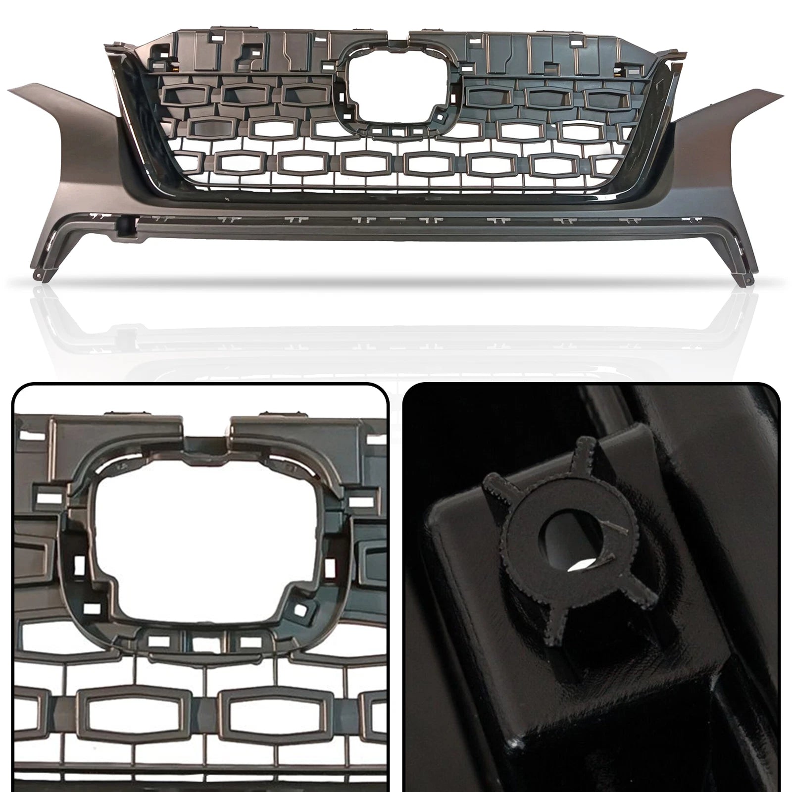 Front Grille for Honda Passport (2019-2021) Black
